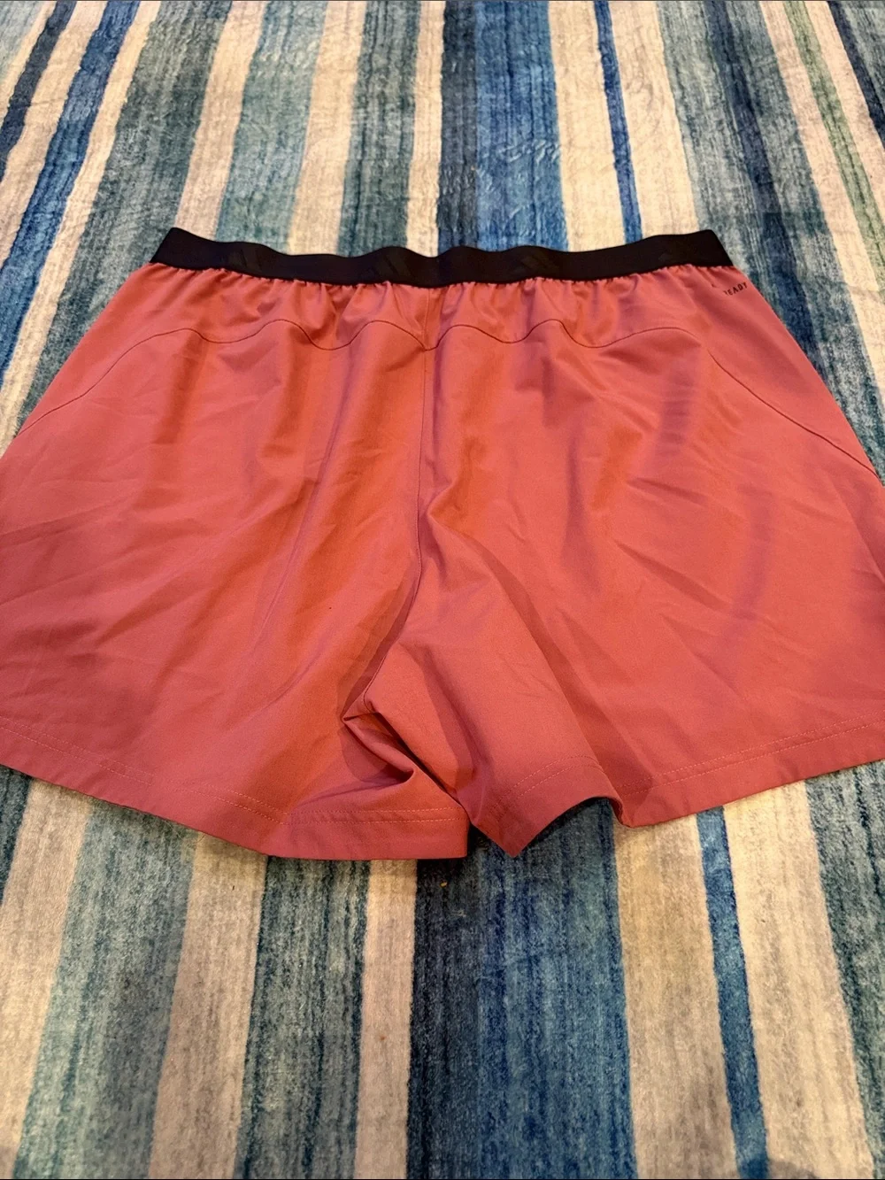 adidas Mauve Athletic Shorts with Black Waistband